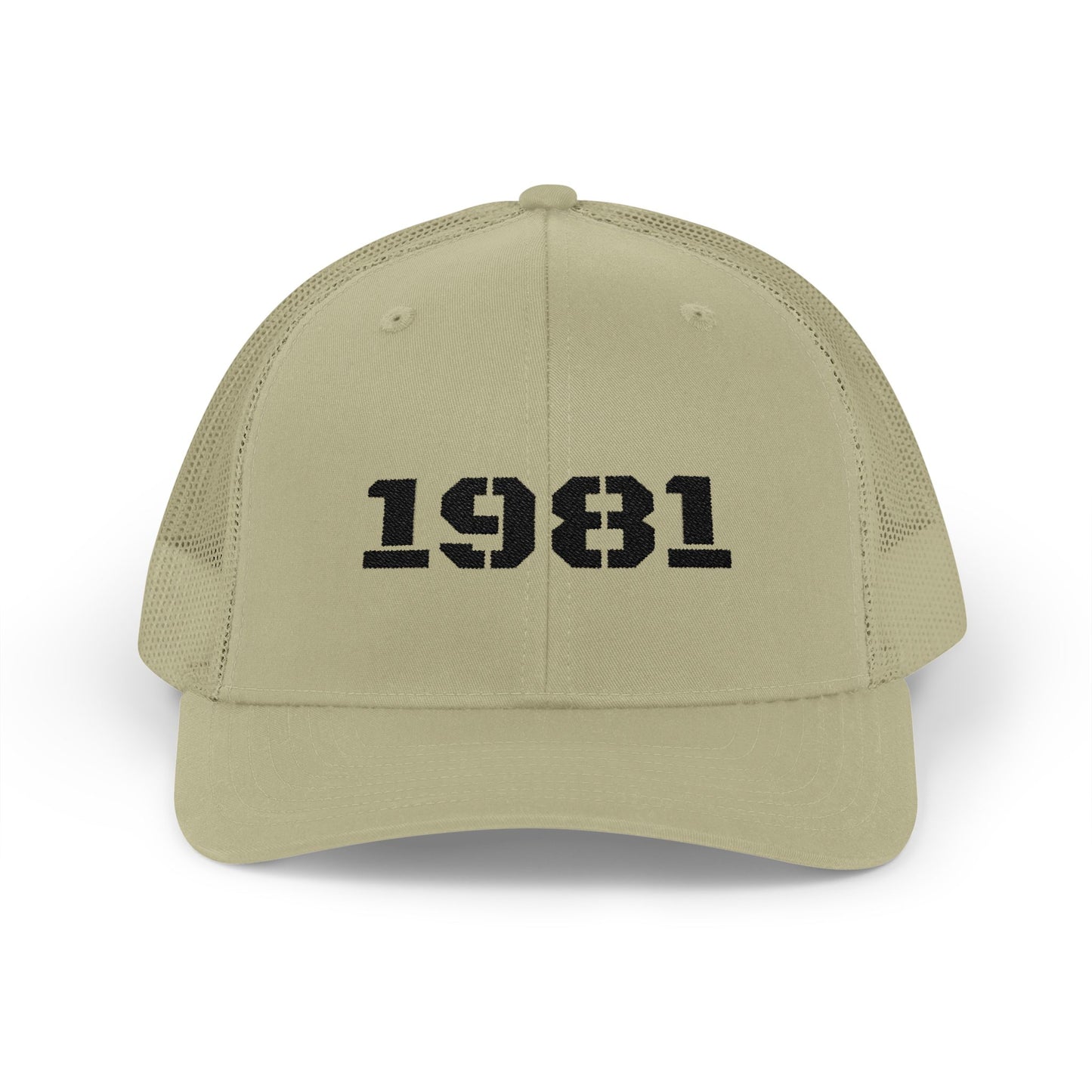 Retro Snapback Trucker Cap with 1981 Design, Vintage Style Cap, Birthday Gift, Casual Hat, Customizable Hat - TRV