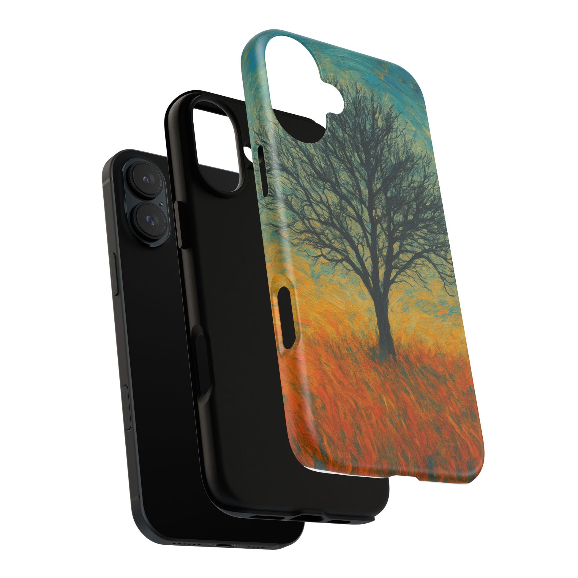 Artistic Phone Case with Tree Design, Nature Lover Gift, Unique Phone Cover, Holiday Present, Eco-friendly Tech Accessories - TRV