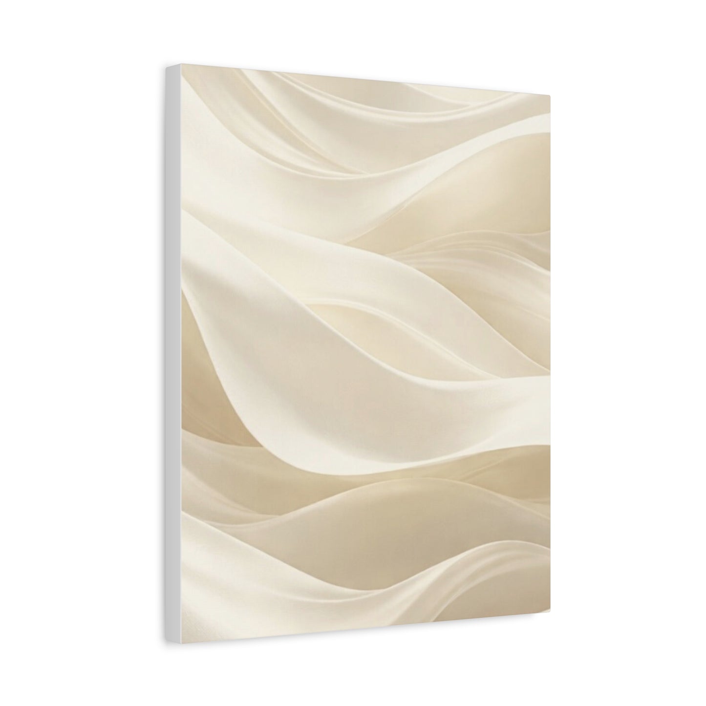 Neutral Abstract Wave Art Matte Canvas