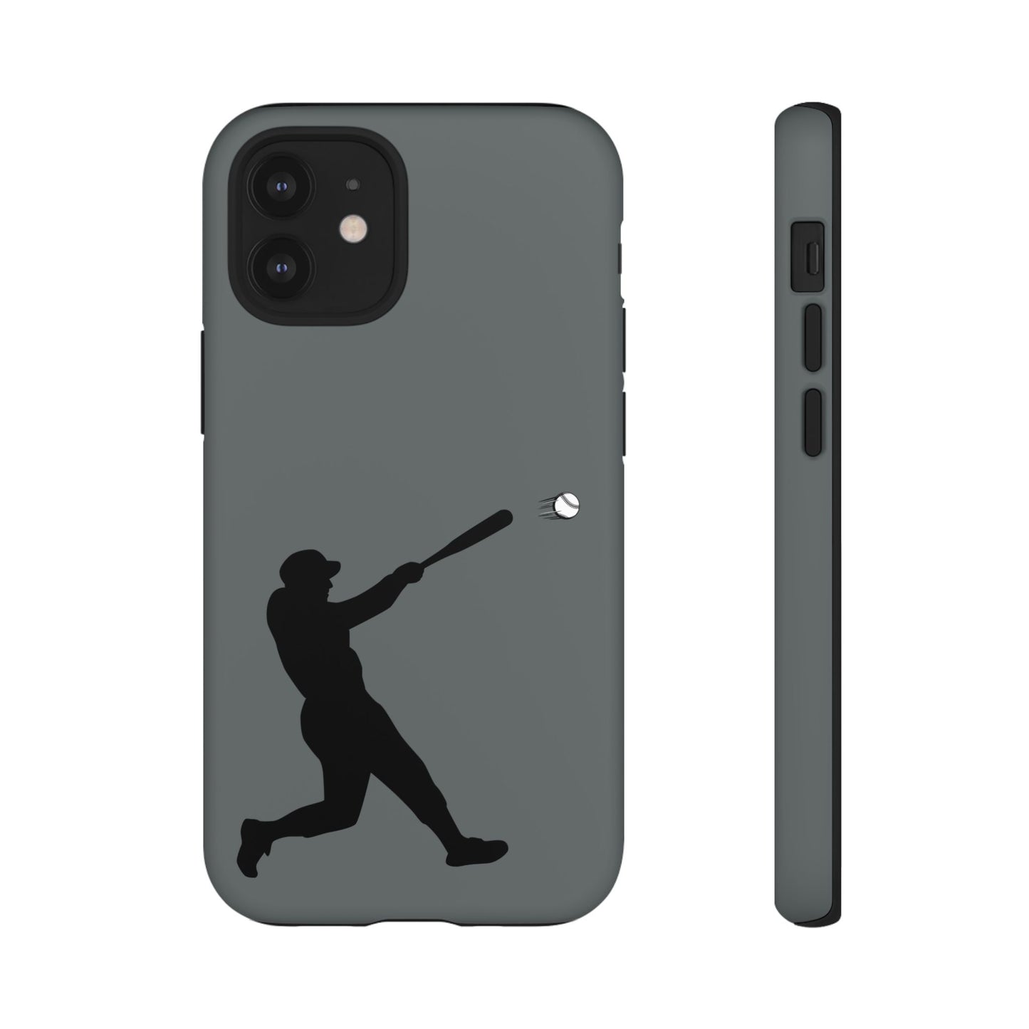Printify baseball batter phone case, tough protective smartphone cover with baseball player design for fans.