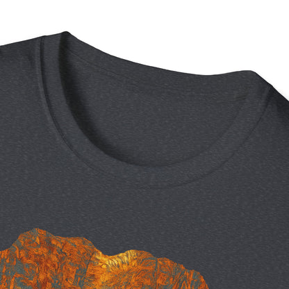 Nature-Inspired Unisex Softstyle T-Shirt, Outdoor Lover Gift, Casual Wear, Ideal for Hiking, Nature Trips, Unique Graphic Tee - TRV