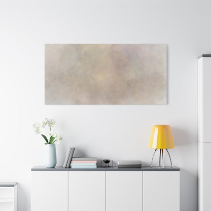 Soft neutral abstract fog canvas print by Printify featuring a calming, artistic design on high-quality canvas.