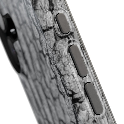 Bark Texture Magnetic Impact Phone Case