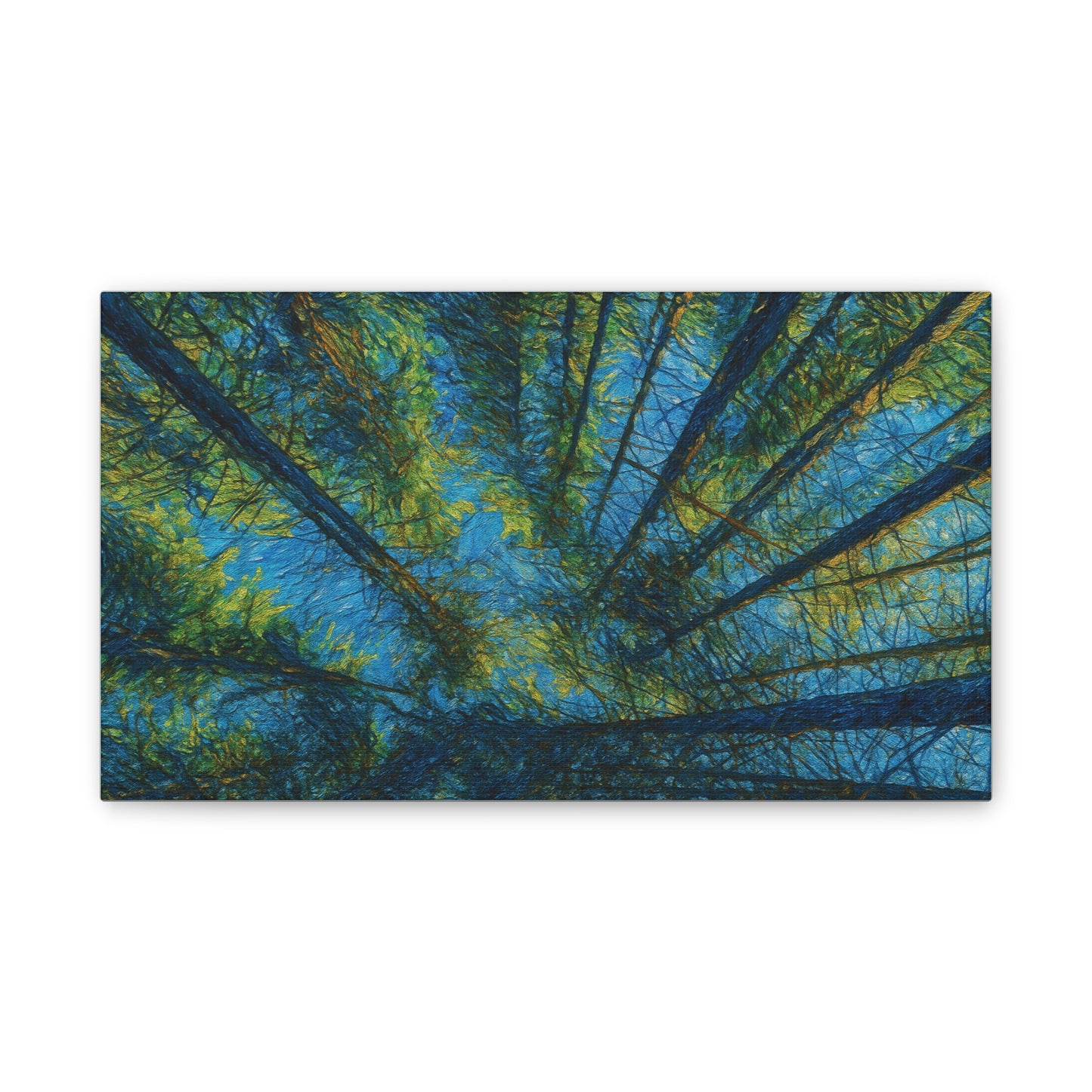Canvas Wall Art, Forest Perspective Print, Nature Decor, Home & Office Art, Rustic Wall Hanging, Tree Art for Nature Lovers - TRV