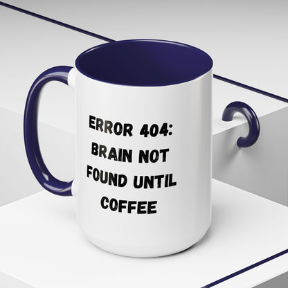 Error 404 Coffee Mug - Perfect for Your Daily Brew, Gift for Programmers, Humor for Coffee Lovers, Office Desk Decor, Nerdy Kitchenware