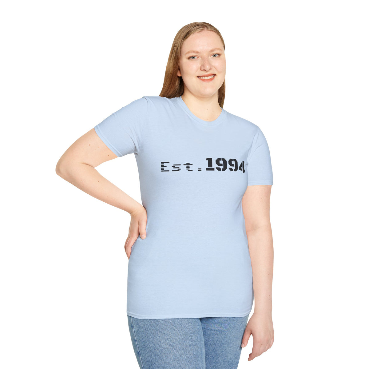 Vintage 1994 Est. graphic T-shirt by Printify featuring a retro-born 1994 design on a casual cotton tee.