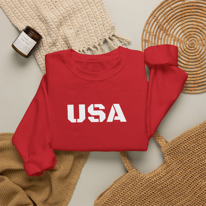 Cozy USA Unisex Crewneck Sweatshirt | Perfect Layering Piece for Every Season | Great Gift for Him/Her | Trendy Style for Casual Outings