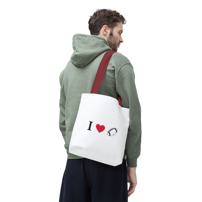 Football Lover's Tote Bag - Perfect for Game Day, Sports Events, Gifts for Fans, Eco-Friendly Carryall, Personal Use, Travel Bag - TRV