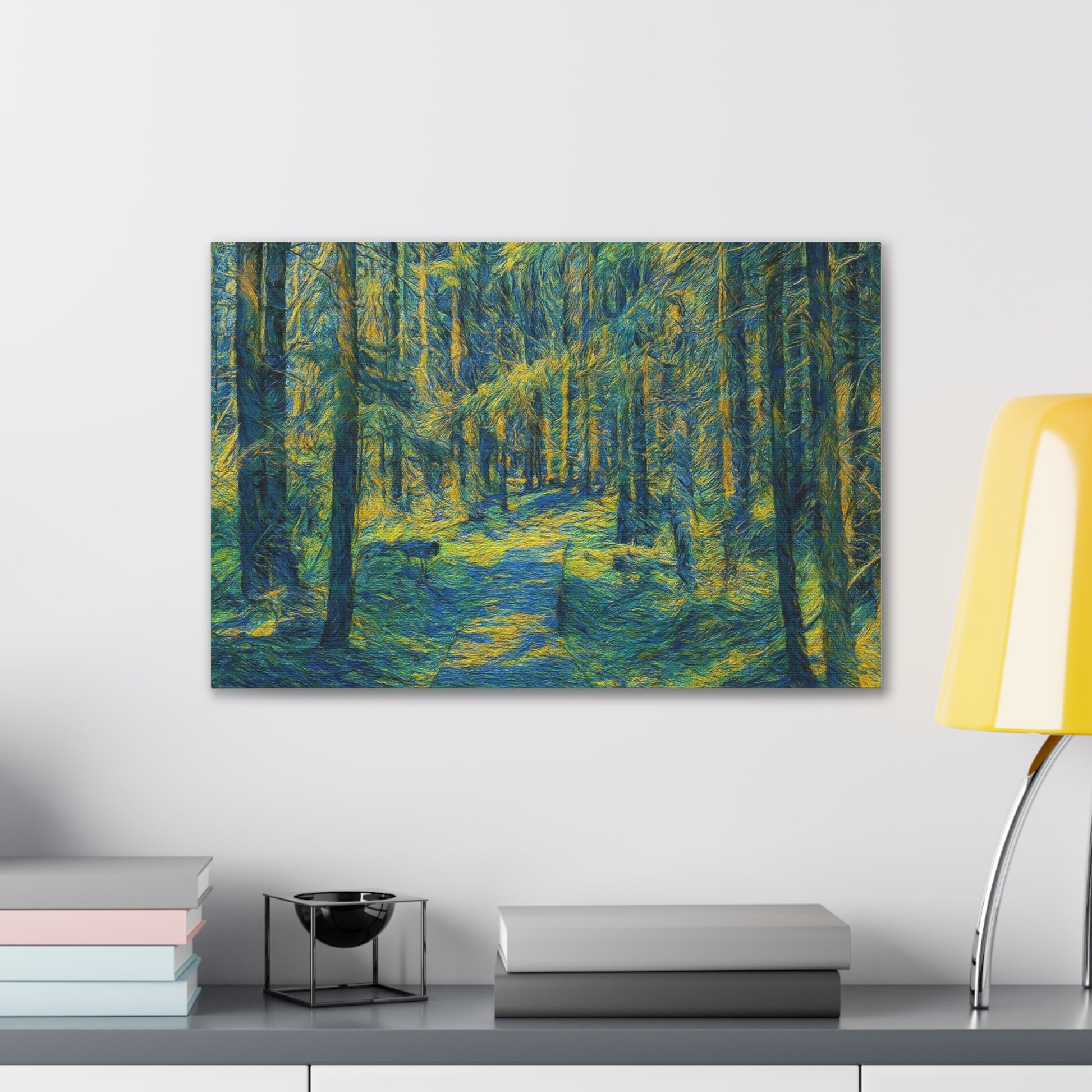 Canvas Art Print, Forest Path Painting, Nature Decor, Wall Art, Gift for Nature Lovers, Home Decor Inspiration - TRV