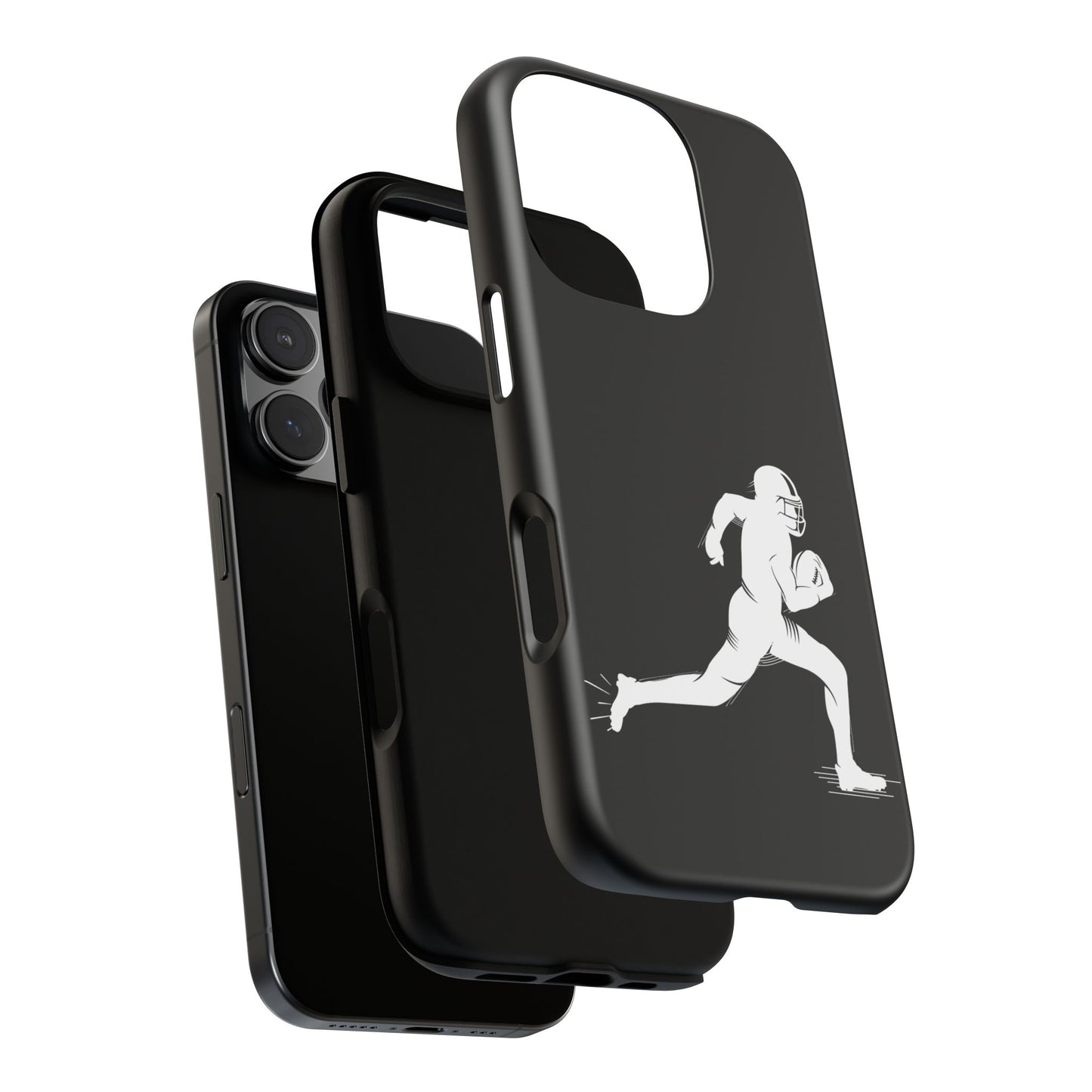 Football Player Phone Case, Tough Cases, Sports Phone Cover, Gift for Athletes, iPhone & Samsung Accessories, Running Player Design - TRV
