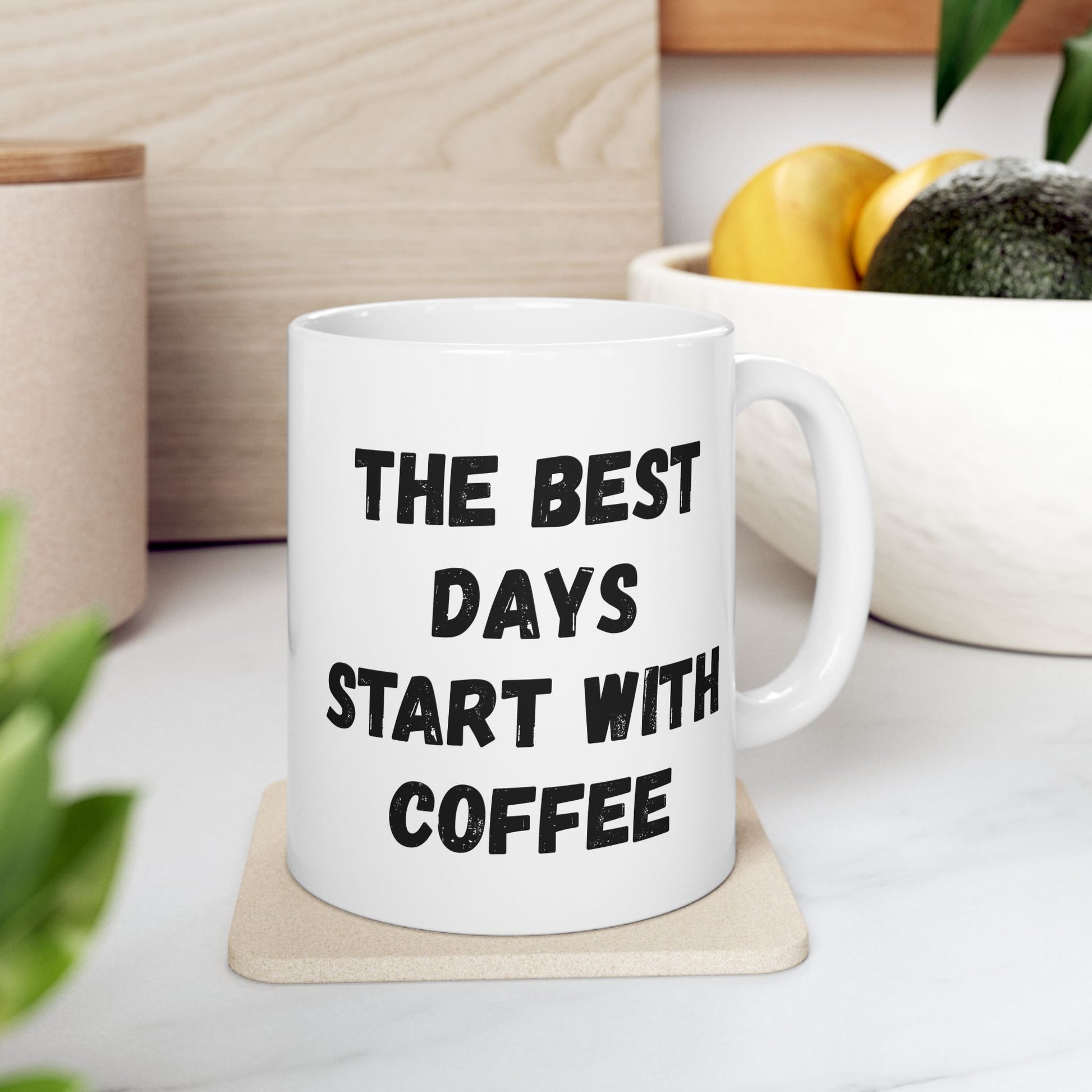 Inspirational Coffee Mug - Start Your Day Right (11oz, 15oz) - TRV