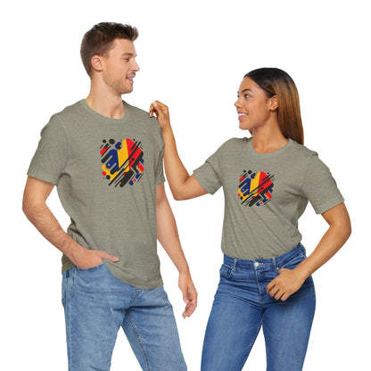 Artistic Heart Unisex Jersey Tee - Vibrant Graphic Tee, Casual Wear, Gift for Art Lovers, Birthday Surprise, Everyday Comfort - TRV