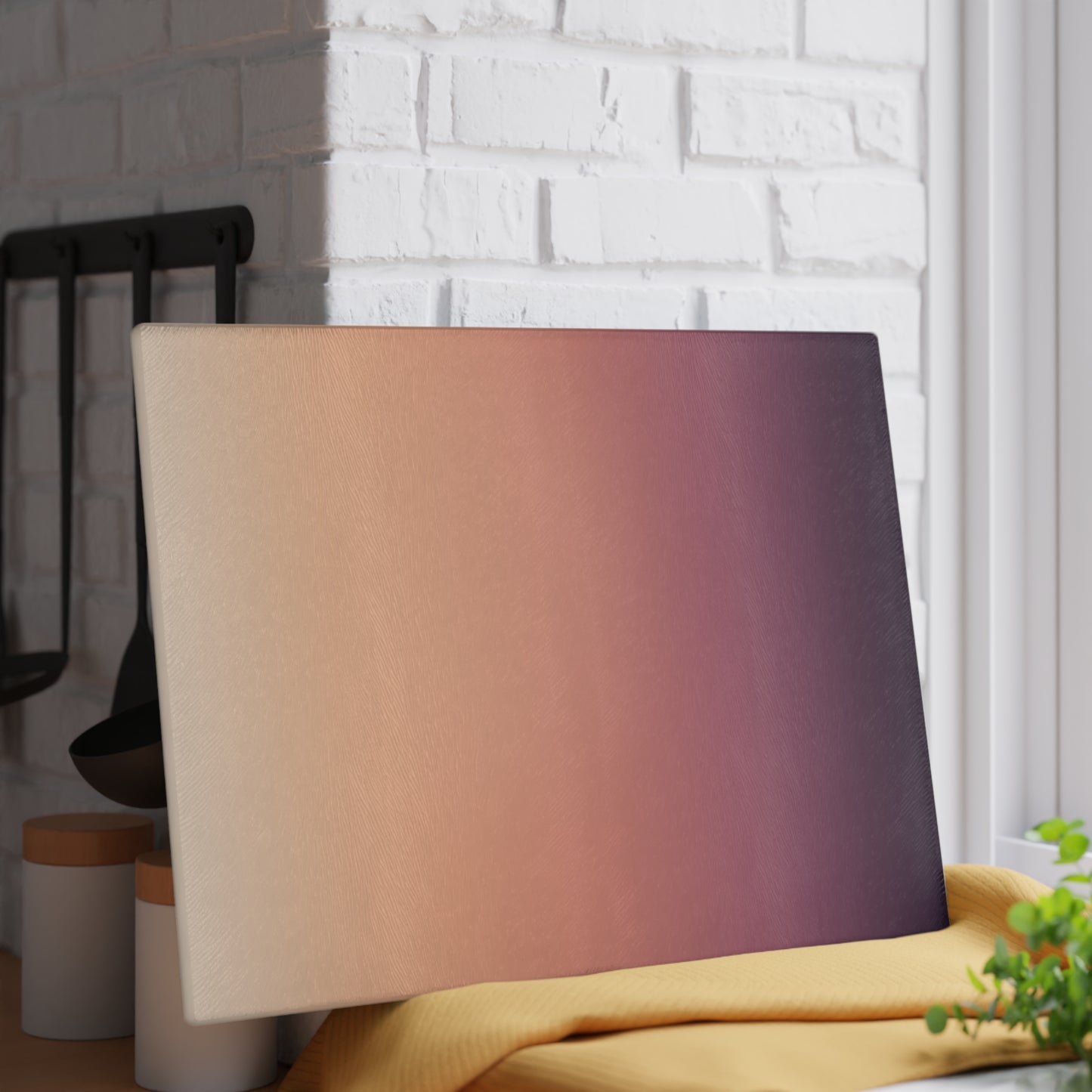Sunset Ombre Glass Cutting Board | Gradient Kitchen Decor