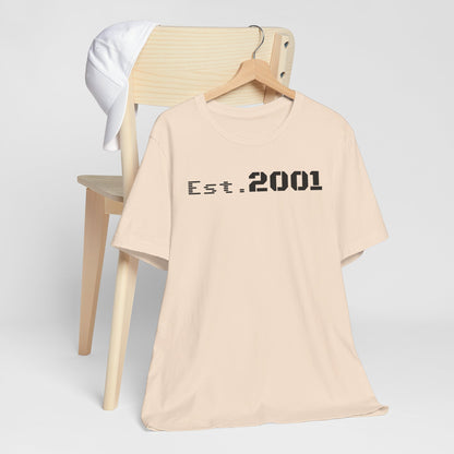 Est. 2001 Unisex Tee - Timeless Casual Wear, Birthday Gift, Nostalgic Fashion, Everyday Comfort, Trendy Streetwear