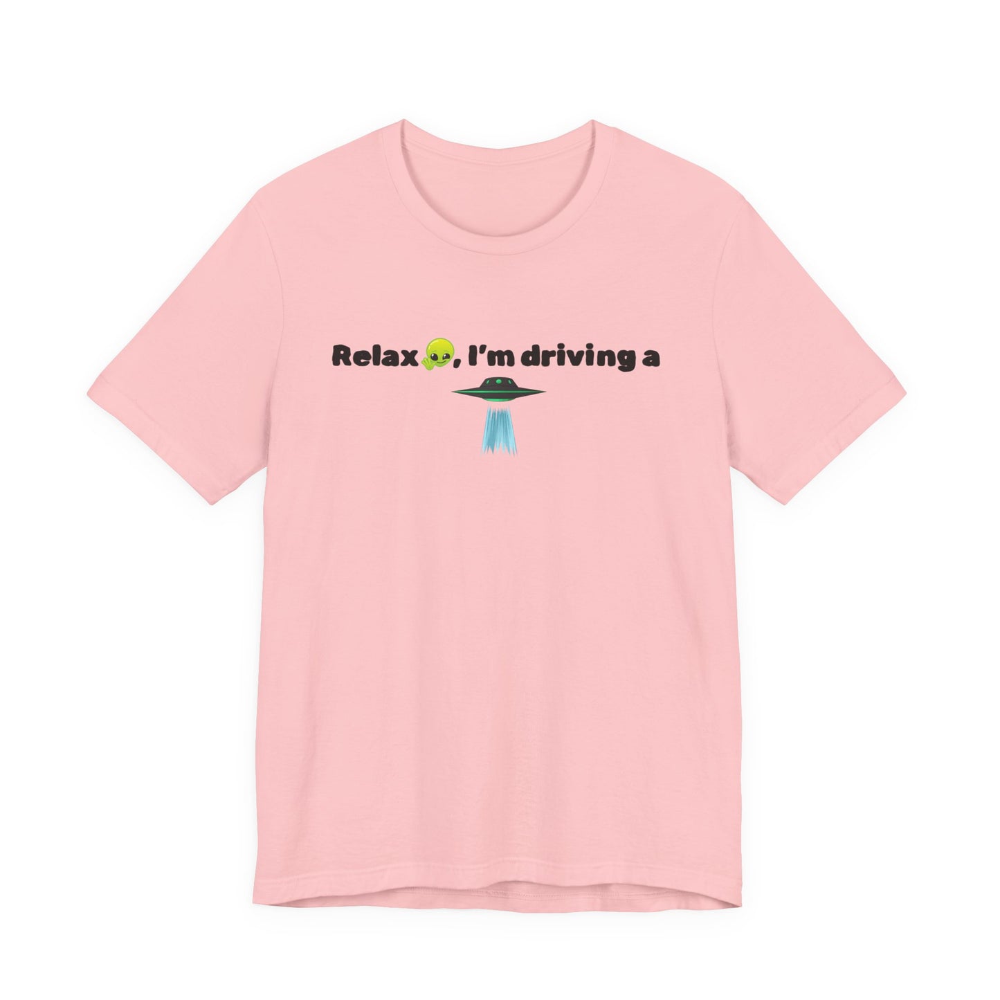 Alien Driving Unisex Tee - Fun Casual Shirt, Gifts for UFO Lovers, Quirky Humor T-Shirt, Perfect for Road Trips, Unique Birthday Present