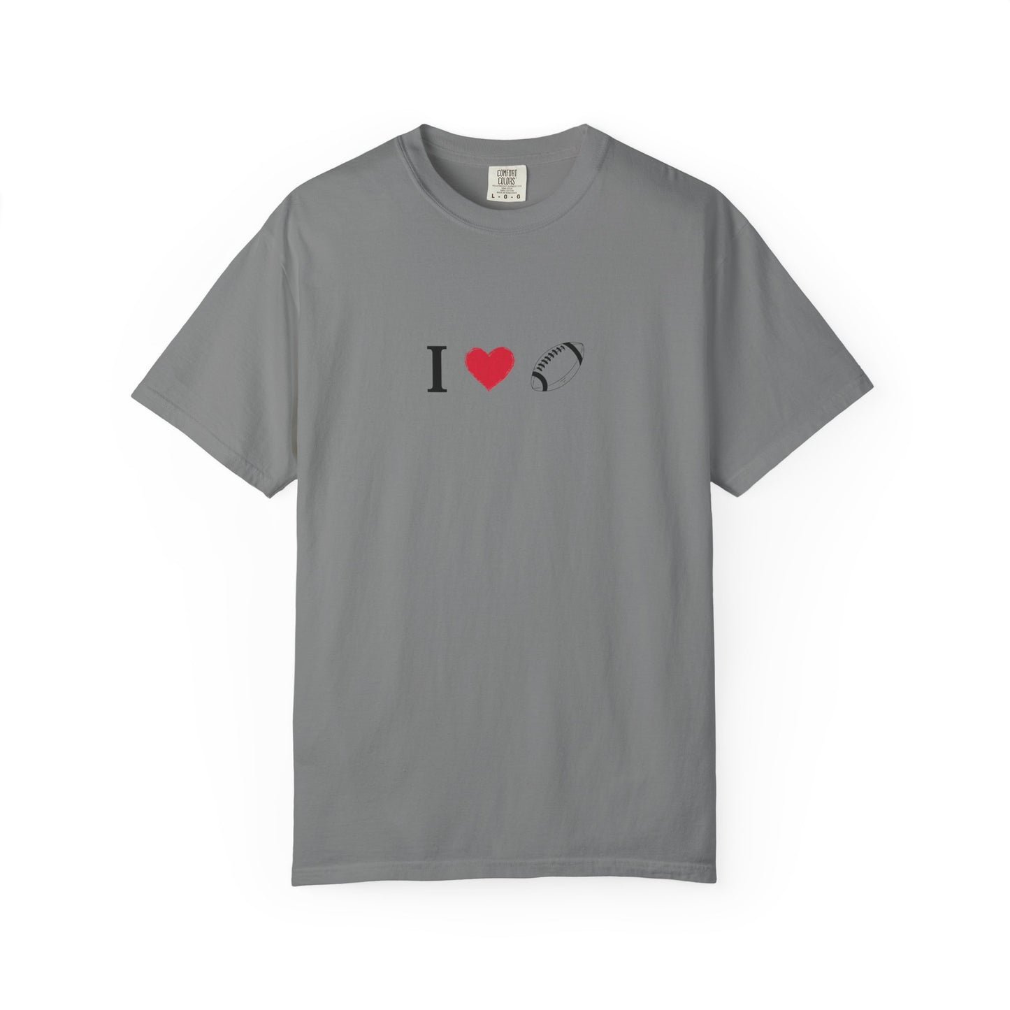 I Love Football T-Shirt - Unisex Cotton Tee, Fun Gift for Friends, Casual Style, Birthday Present, Summer Apparel - TRV