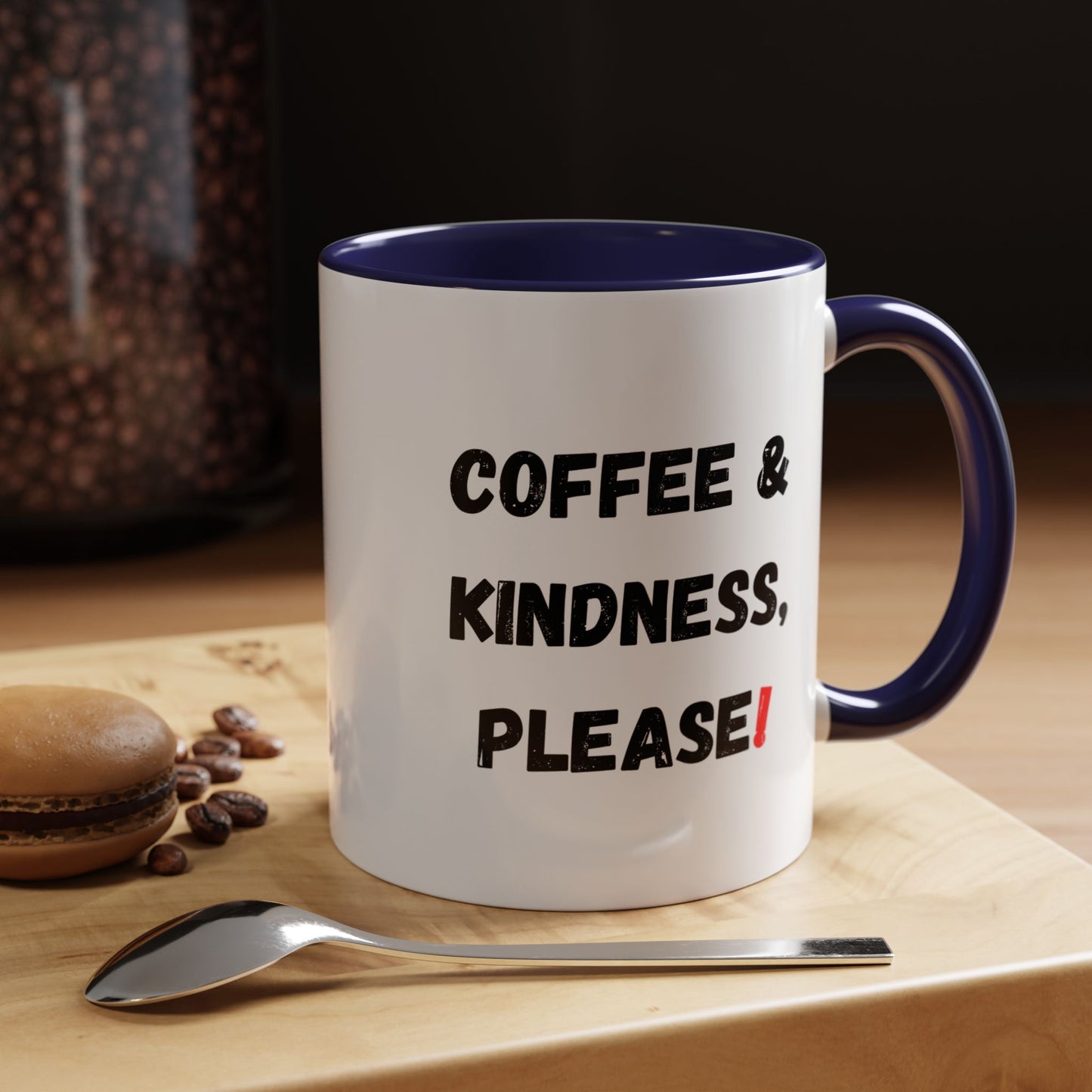 Coffee & Kindness Mug - Inspirational Coffee Cup, Gift for Friends, Office Decor, Encouragement, Morning Motivation
