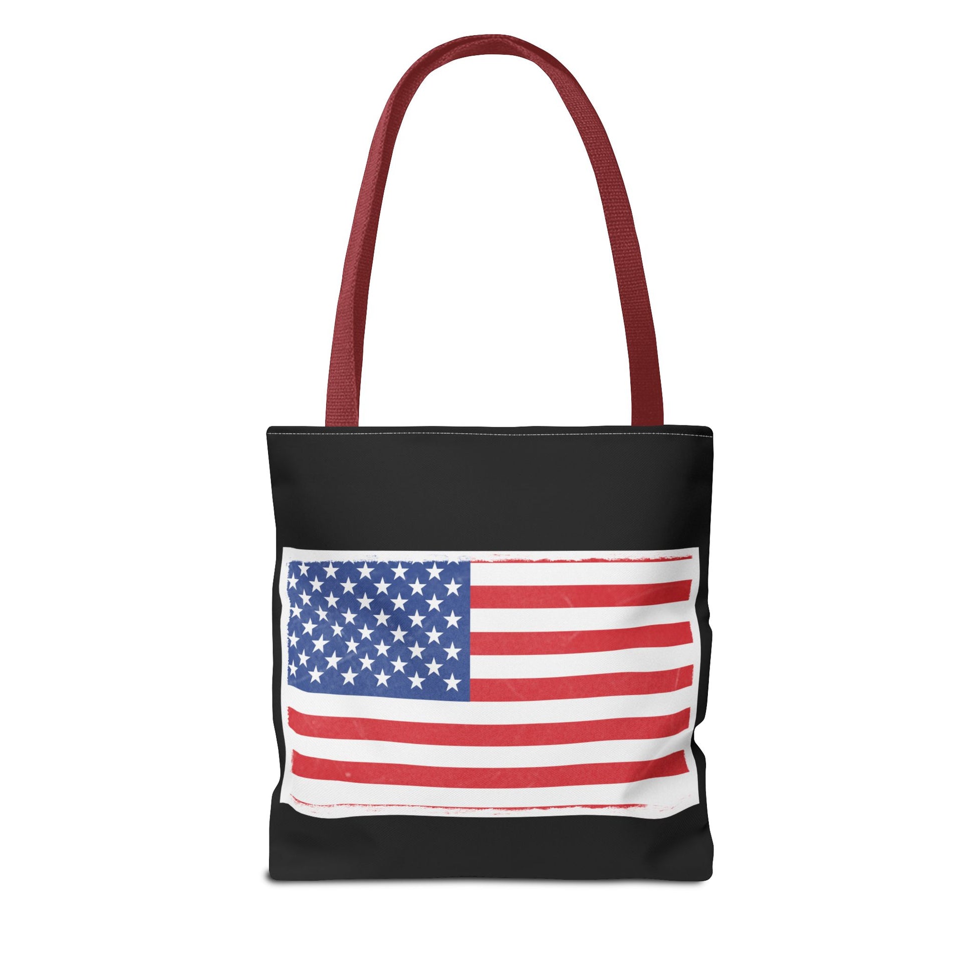 Patriotic Tote Bag, American Flag Carryall, Beach Bag, Reusable Shopping Tote, Independence Day Gift - TRV