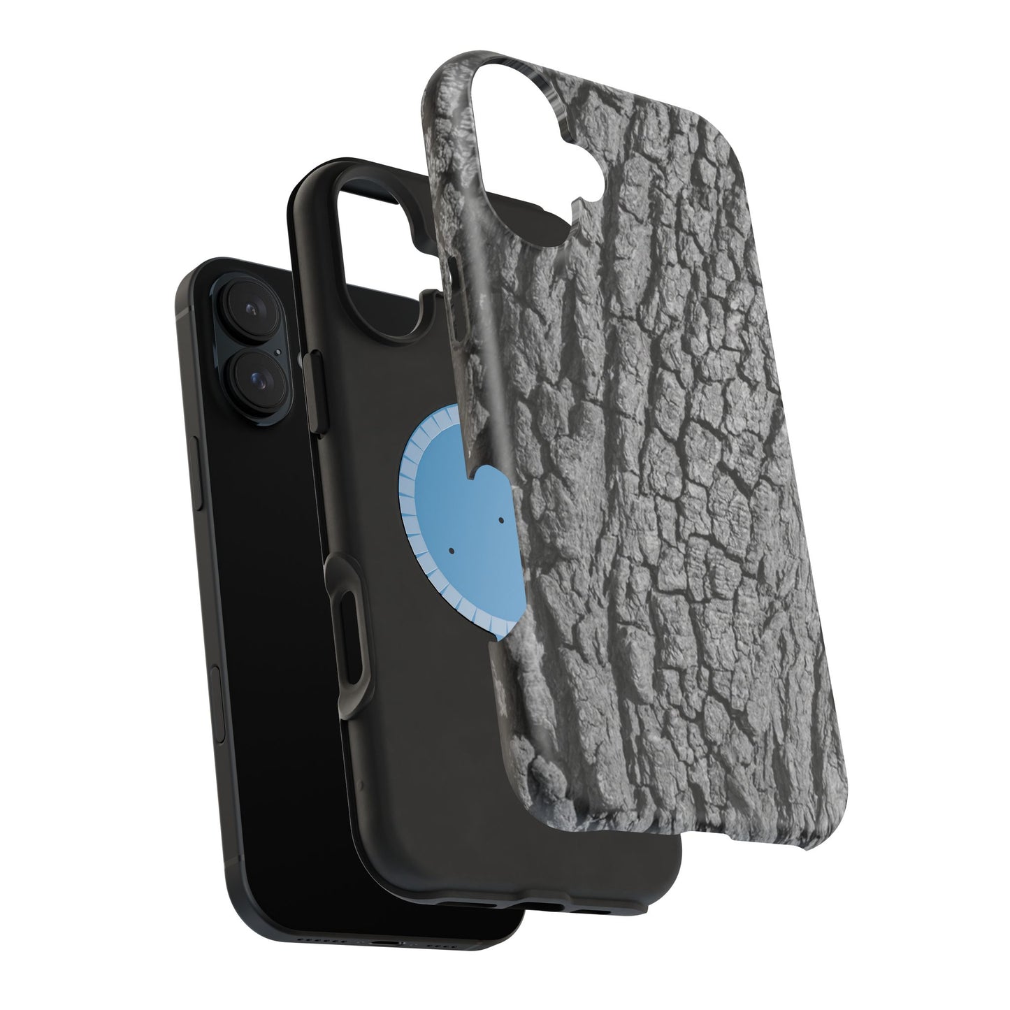 Bark Texture Magnetic Impact Phone Case