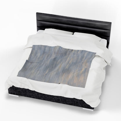 Cozy Velveteen Plush Blanket - Soft Textured Throw for Relaxation & Comfort - TRV