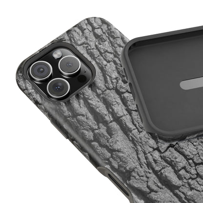 Bark Texture Magnetic Impact Phone Case