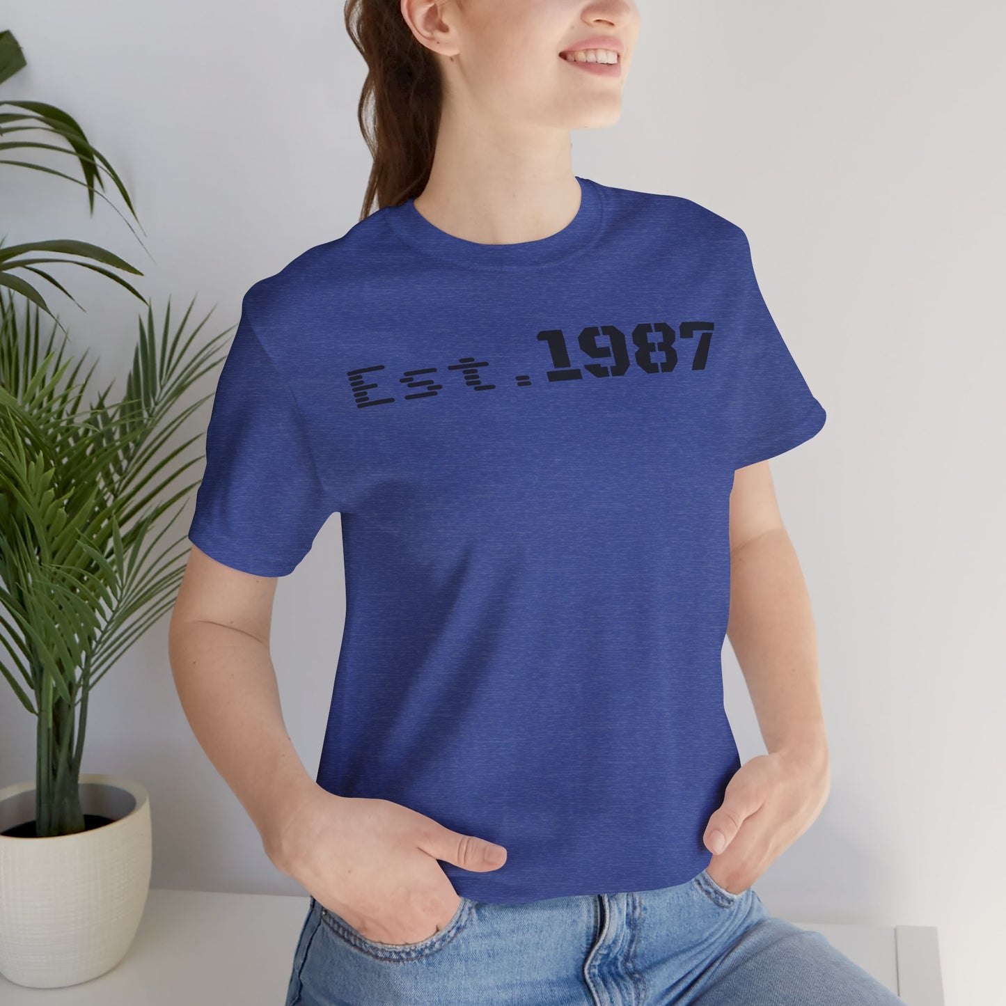 Est. 1987 Unisex Tee - Vintage Style Shirt, 80s Birth Year Gift, Casual Wear, Birthday T-Shirt, Retro Graphic Tee