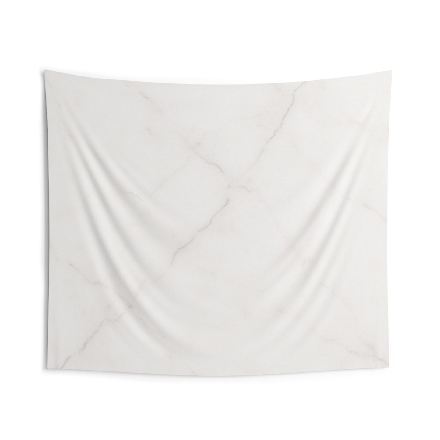 Marble Texture Wall Tapestry — Minimal White Marble Print Indoor Decor