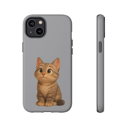 Cute Cat Phone Case, Kawaii Pet Accessory, Gift for Cat Lovers, Animal Phone Cover for Kids, Unique Kitty Design, Birthdays, Holidays - TRV