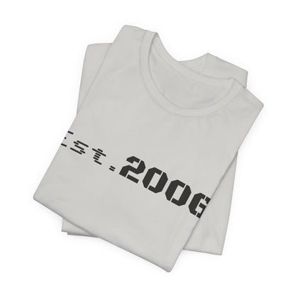 Gray "Established 2006" vintage-style graphic T-shirt by Printify, showcasing bold lettering and a classic birthday design.