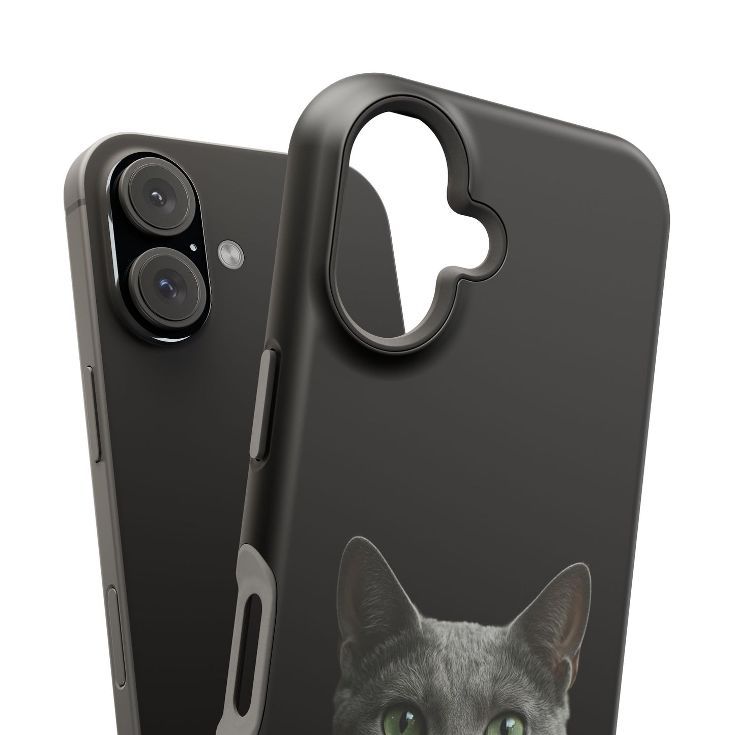 Russian Blue Cat Phone Case — Magnetic Impact-Resistant iPhone Cover