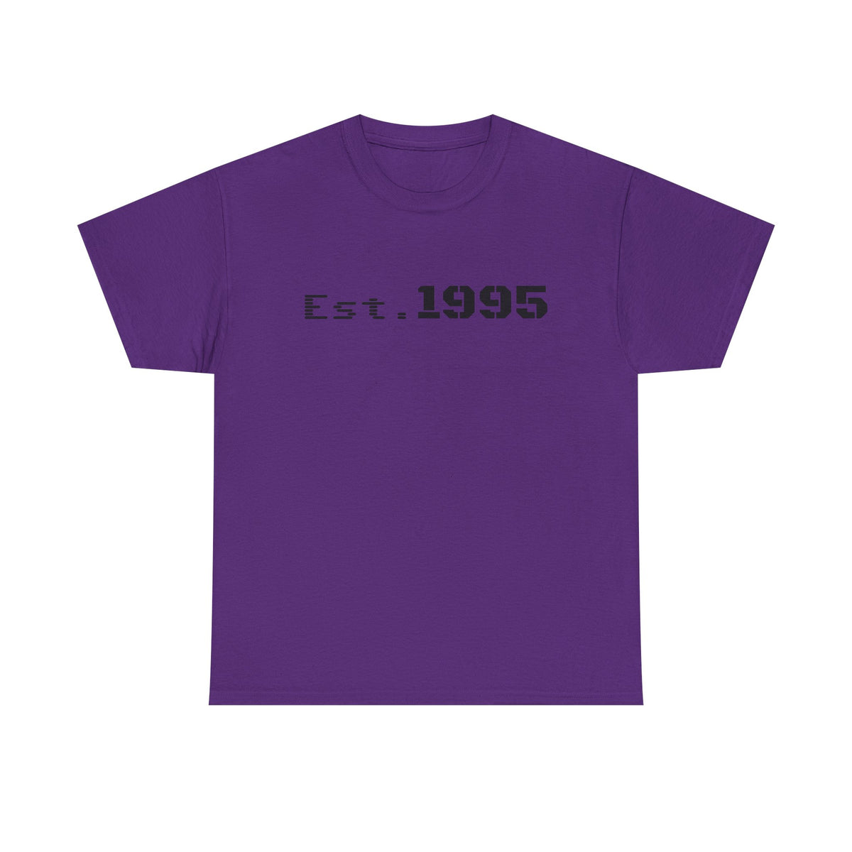 Vintage minimalist born in 1995 T-shirt by Printify with "Est. 1995" print, casual and stylish birthday shirt for men and women.
