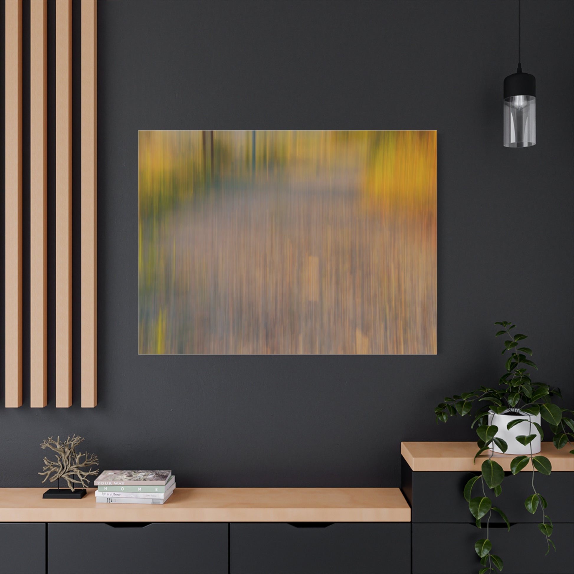 Abstract Landscape Canvas Art - 1.25" Stretched Wall Decor - TRV