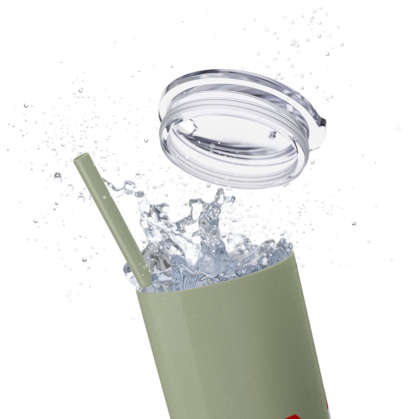 Skinny Tumbler — USA Flag 20oz Straw Tumbler (Patriotic Travel Cup)
