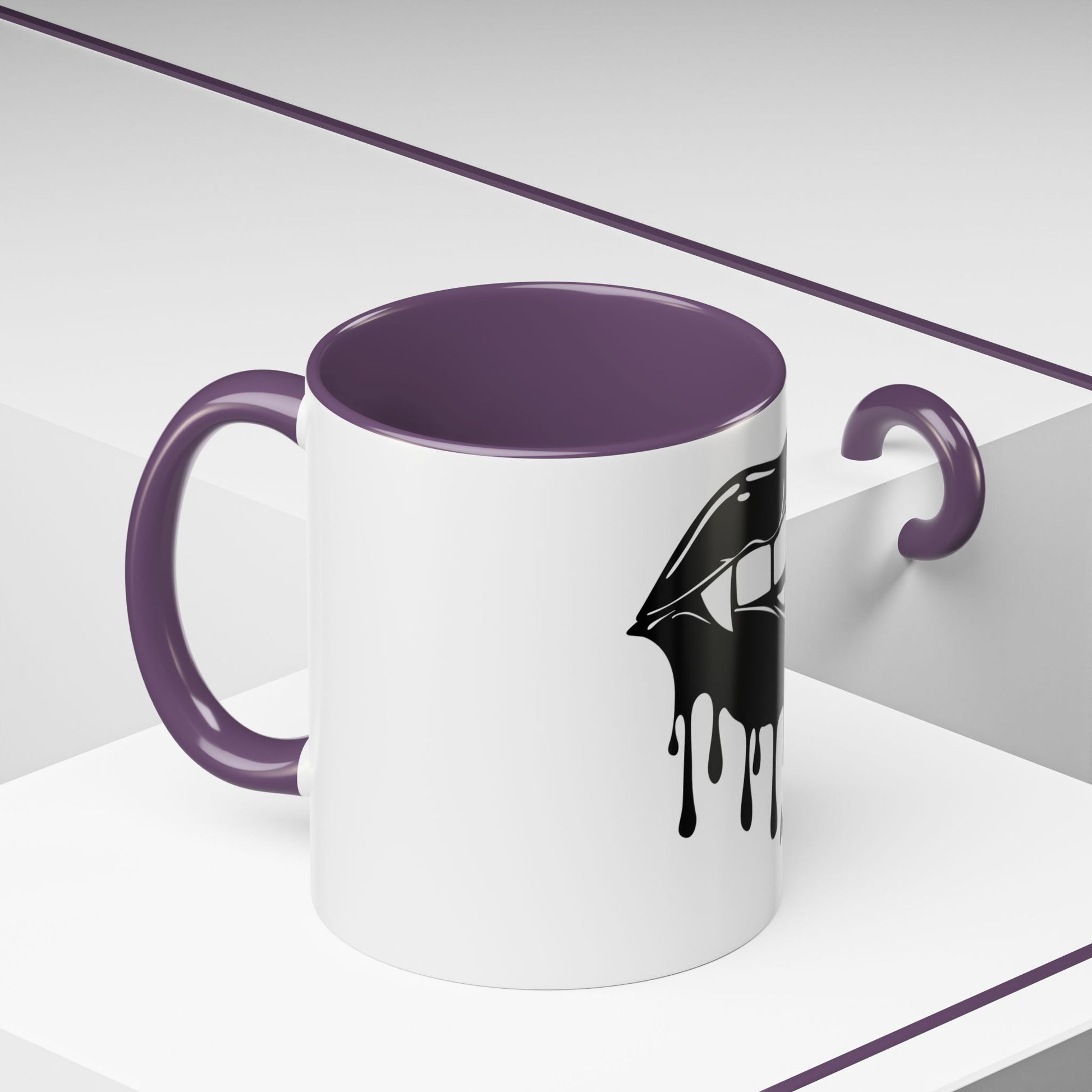 Vampire Lip Accent Coffee Mug - 11oz & 15oz - Unique Halloween Gift - TRV