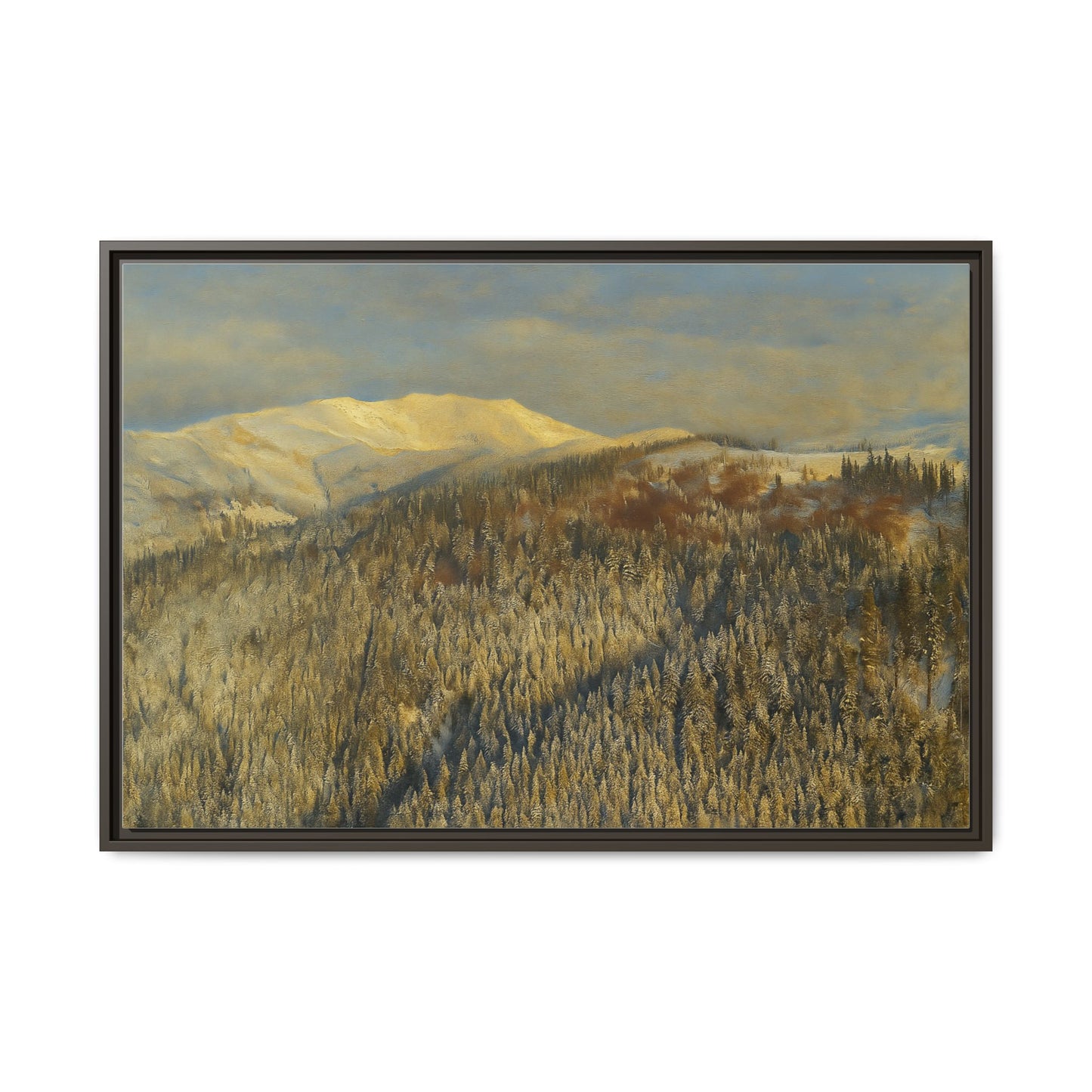 Framed Mountain Canvas Art, Perfect for Home Decor, Nature Wall Art, Gift for Nature Lovers, Cozy Atmosphere - TRV