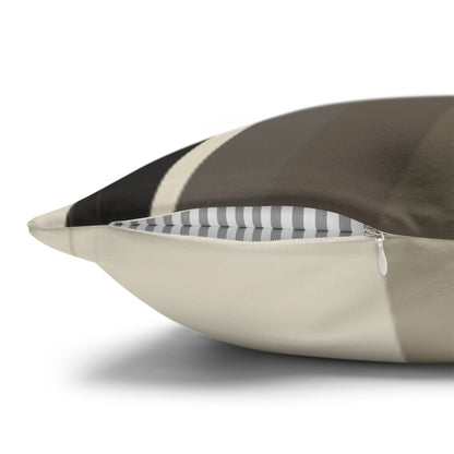 Abstract Neutral Leaf Artwork Pillowcase | Square Pillowcase