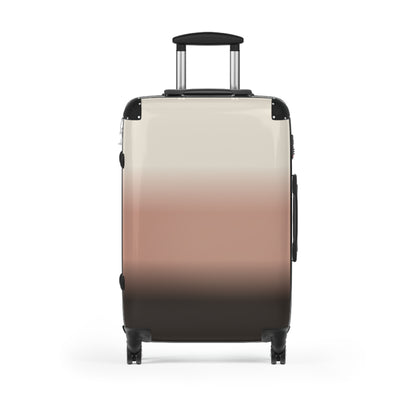 Gradient Carry-On Suitcase – Blush to Charcoal Ombre Travel Luggage