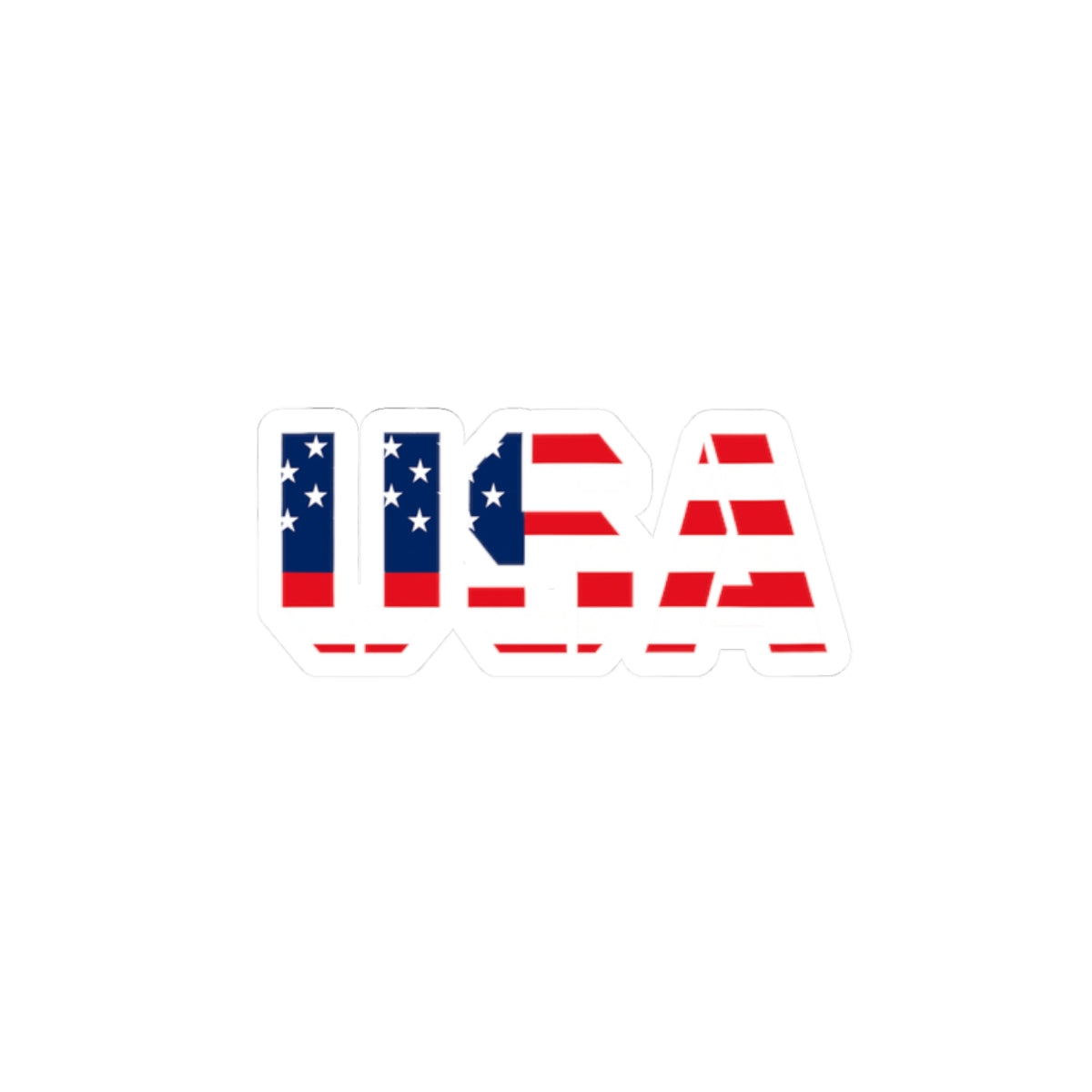USA Flag Kiss-Cut Stickers | patriotic decor, laptop stickers, USA pride, July 4th decorations, personalized gifts - TRV