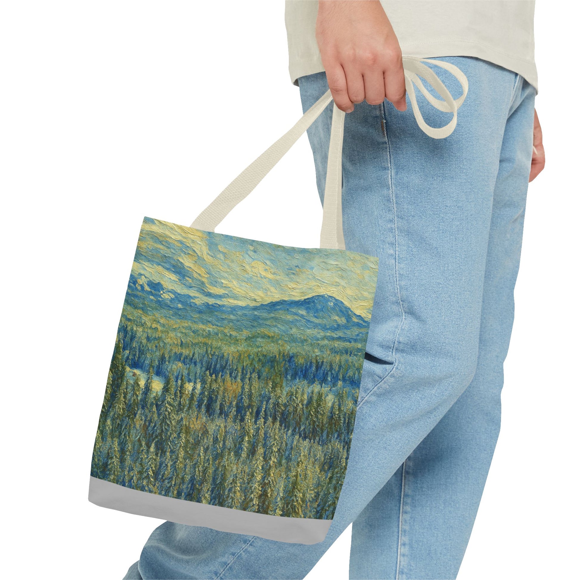 Nature-Inspired Tote Bag, Eco-Friendly Carryall, Bohemian Style Purse, Art Tote, Great Gift for Nature Lovers, Shopping Bag, Travel [...] - TRV