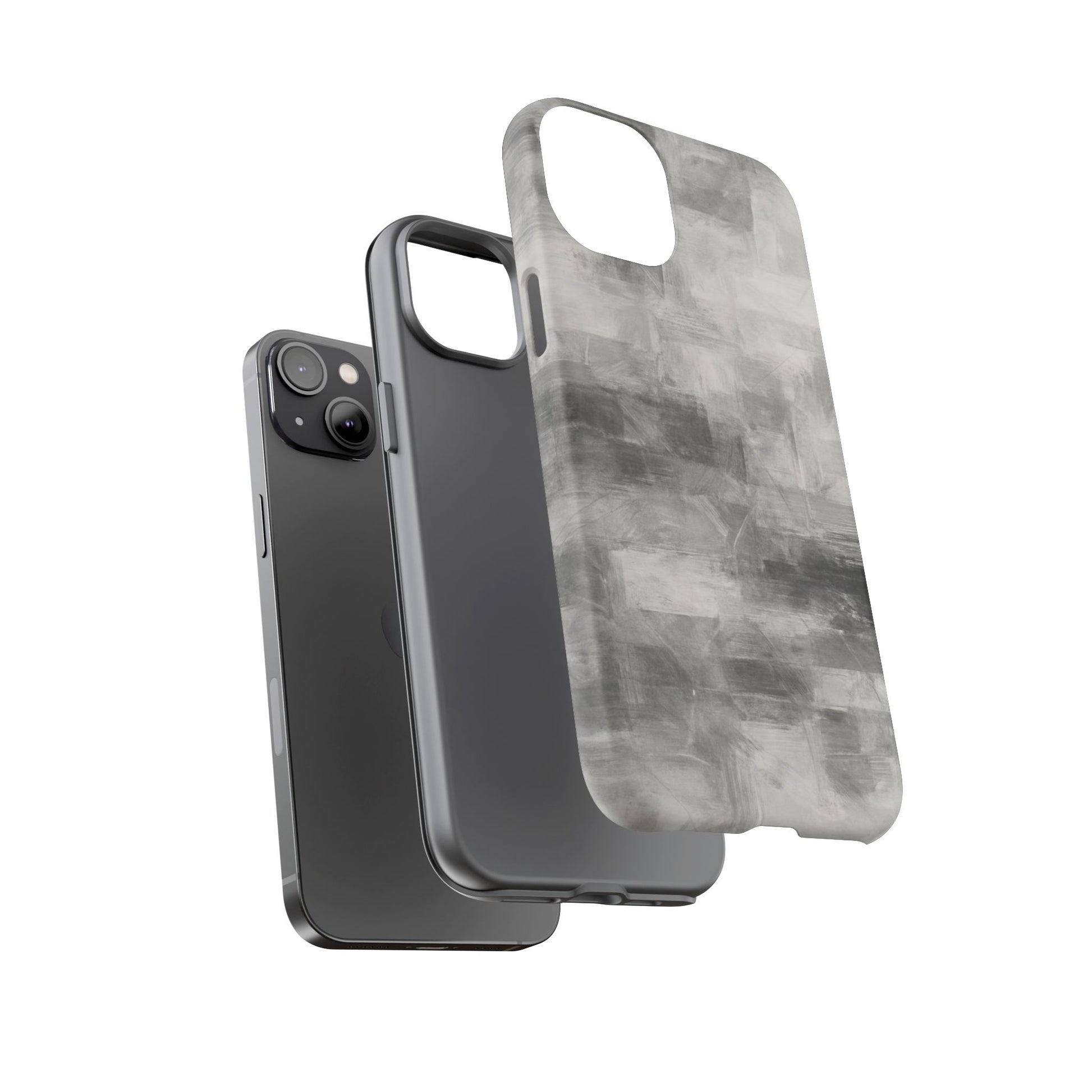 Stylish Phone Case for Tough Protection, Marble Grey Design, Customizable Gift for Her, Unisex Mobile Accessory, Birthday Present, [...] - TRV