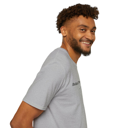 Printify UFO T-Shirt with funny alien graphic, featuring a sci-fi design on a casual cotton tee.