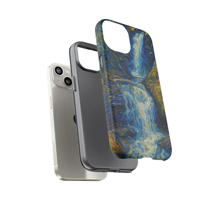 Artistic Phone Case - Waterfall Design, Unique Gift, Phone Accessory, Nature Lover, Original Artwork - TRV