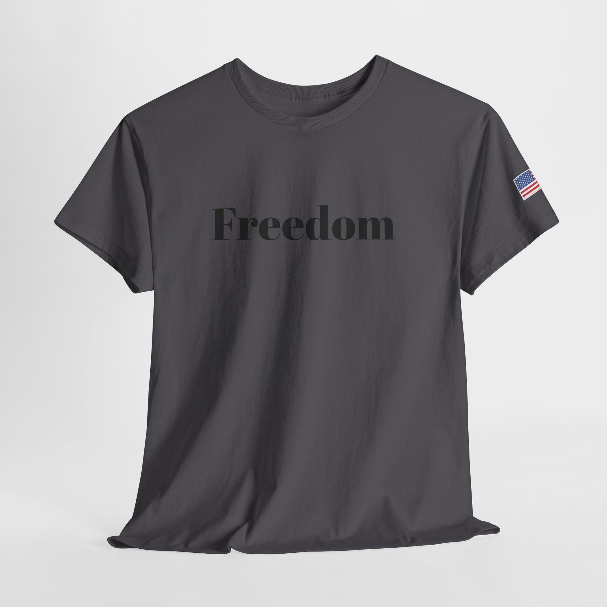 Freedom script tee | T-Shirt, American flag sleeve - TRV