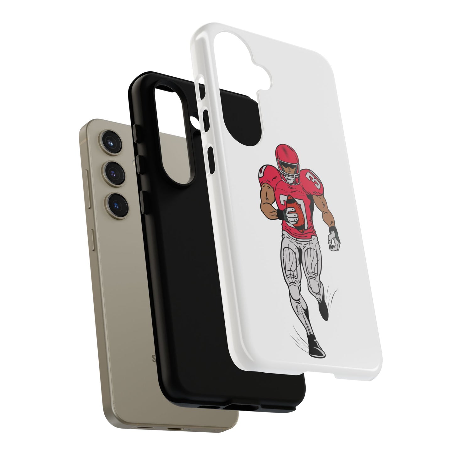 Football Player Tough Case, Sports Phone Cover, Athlete Gift, Tough Phone Case, Fall Sports, Football Lover's Accessory - TRV