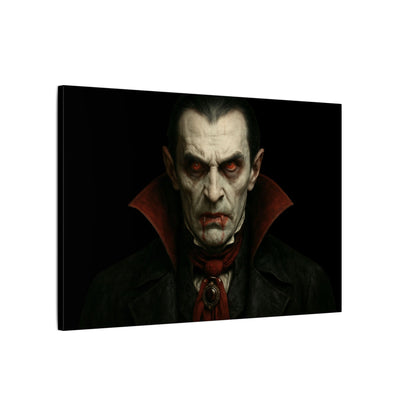 Vampire Portrait Canvas Wall Art – Gothic Dracula Matte Stretched Print