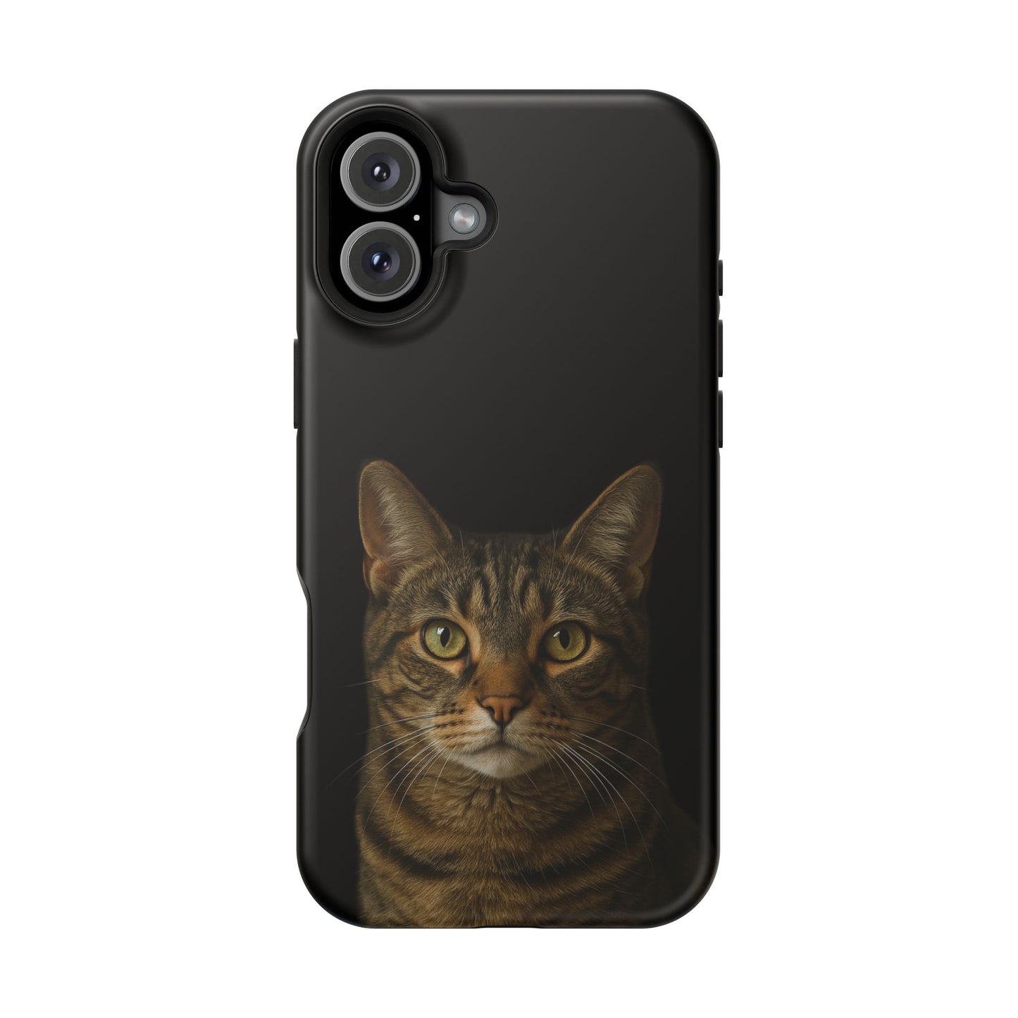 Magnetic Impact-Resistant Phone Case — Realistic Tabby Cat Portrait