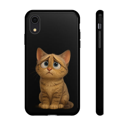 Cute Cat Phone Case, Adorable Kitty Cover, Pet Lover Gift, Unique Animal Design, Customizable Mobile Case - TRV