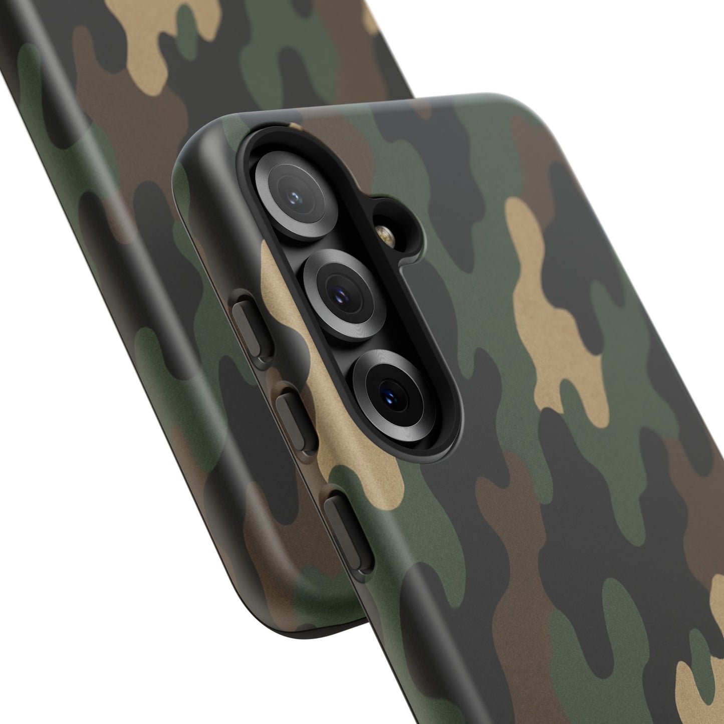 Camouflage tough phone case by Printify with rugged camo design, protective cover for smartphones, durable and stylish.