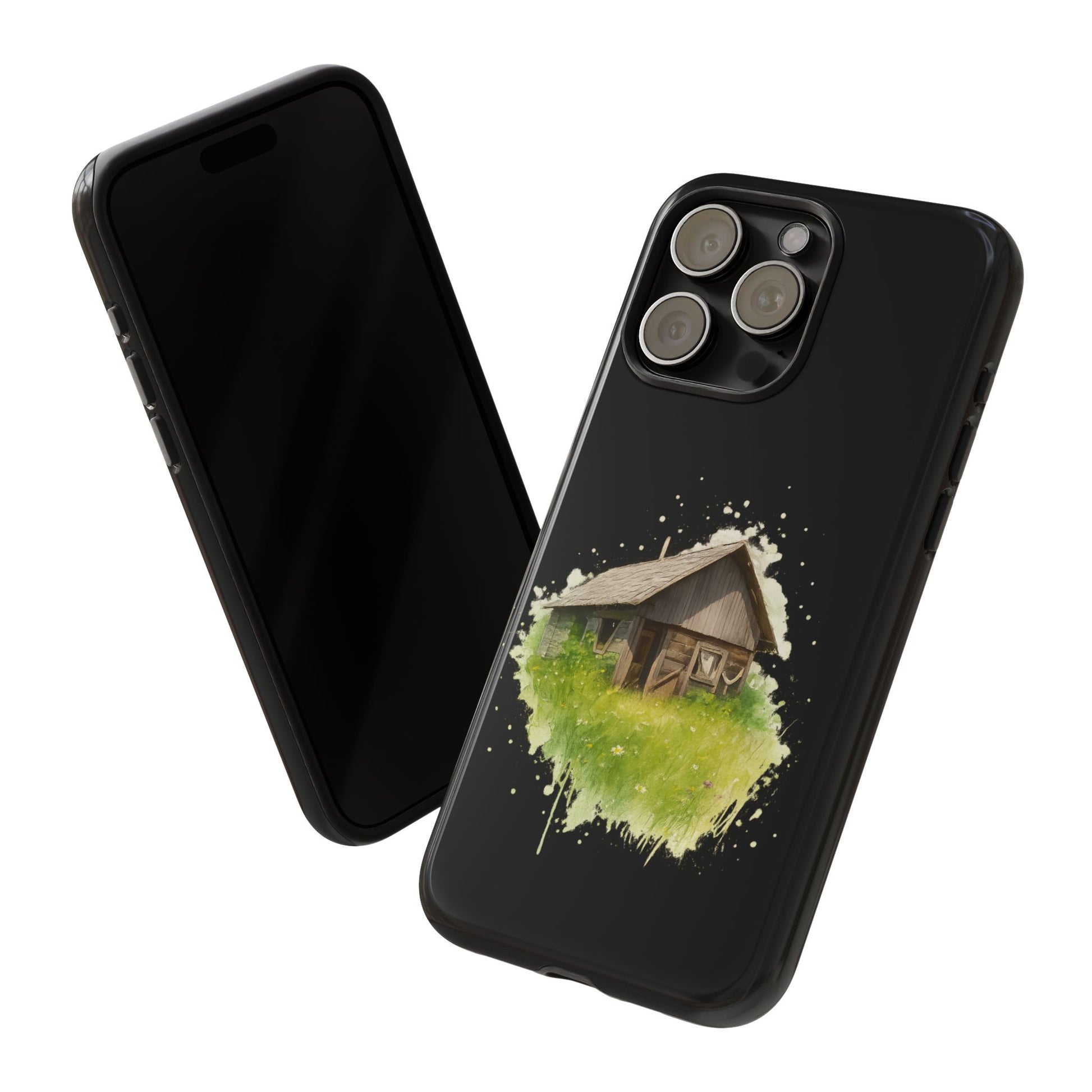 Rustic Farmhouse Phone Case, Cute Cottage Design, Tough Cases for Nature Lovers, Eco-Friendly Gift, Customizable Tech Accessories - TRV