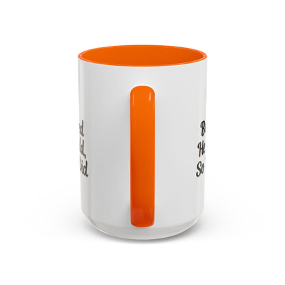Printify inspirational coffee mug with the phrase "He Believed He Could So He Did" featuring a white ceramic mug with black text.